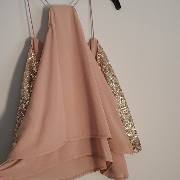 Ya Los Angeles sequin sparkle spaghetti strap tank - Picture 4 of 4